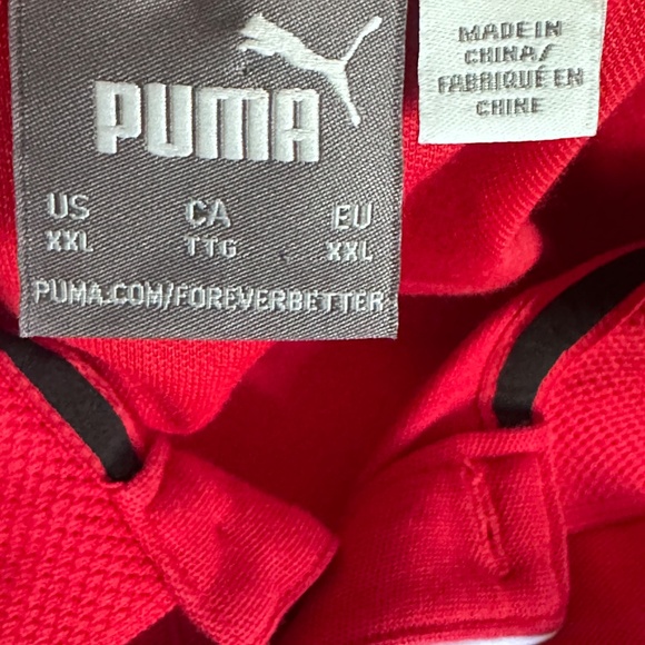 Puma Ferrari Mens XXL Short Sleeve Polo Shirt Racing - Picture 4 of 4